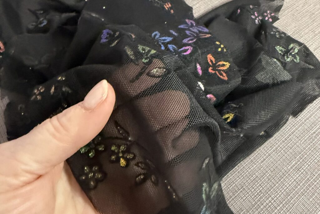 Sheer Cup Lining fabric too stretchy