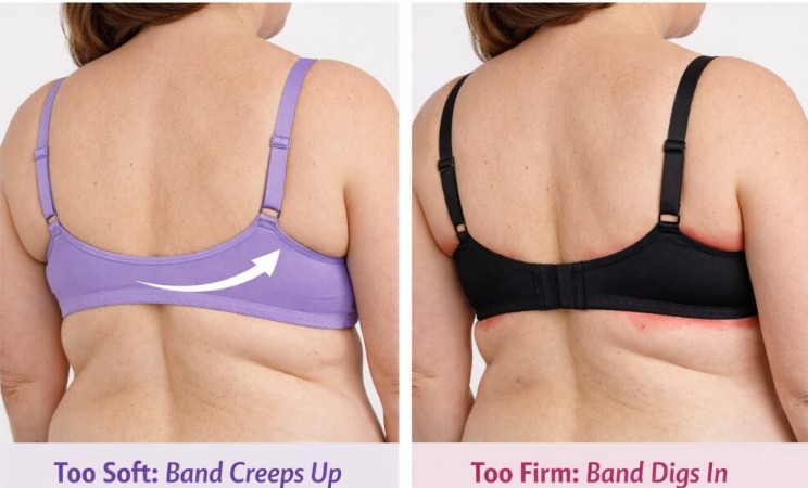 how elastics affect bra band fit -too soft too firm